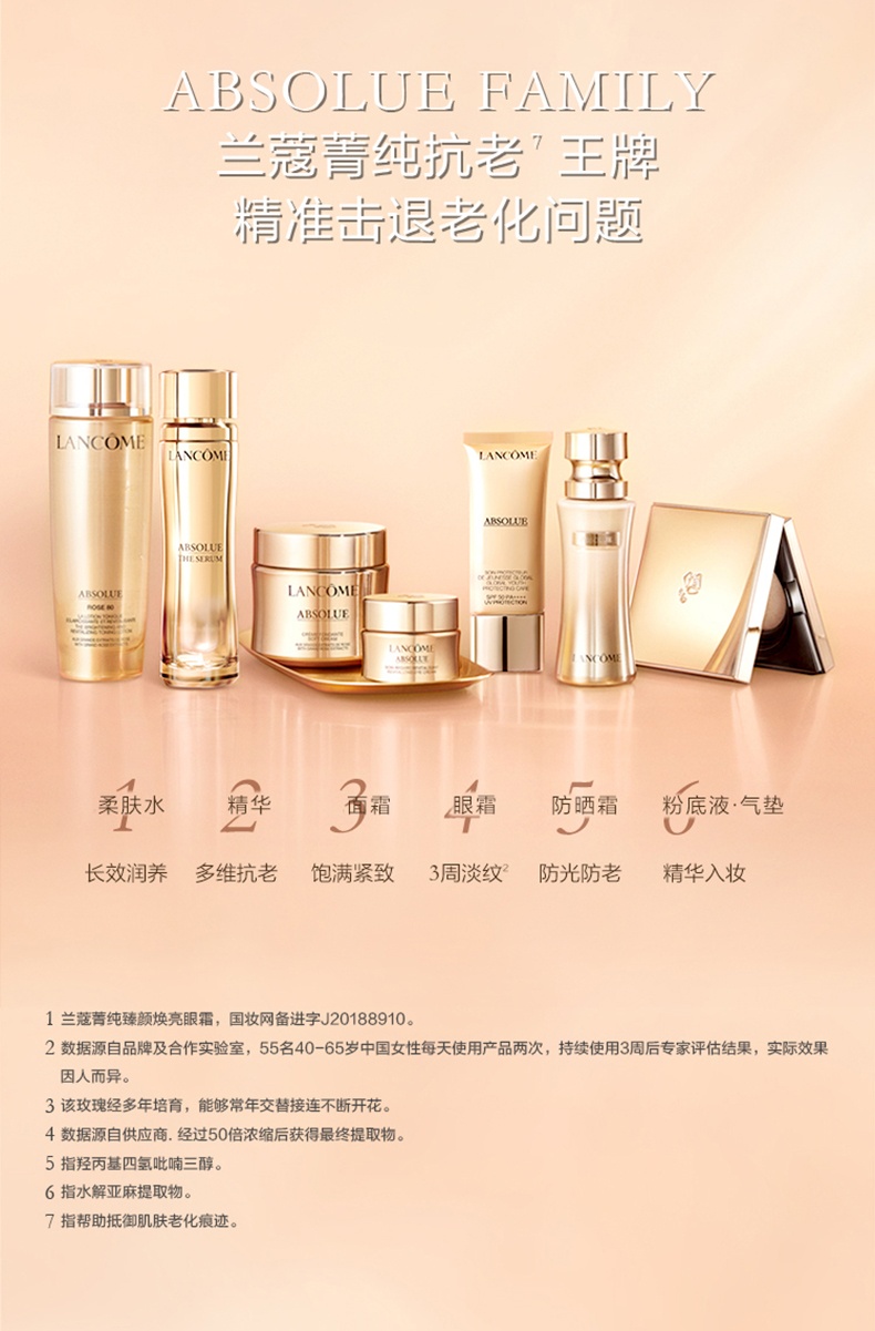 商品Lancôme|兰蔻 菁纯眼霜 滋润焕亮淡化细纹紧致眼周抗老眼霜 20ml,价格¥212,第9张图片详细描述