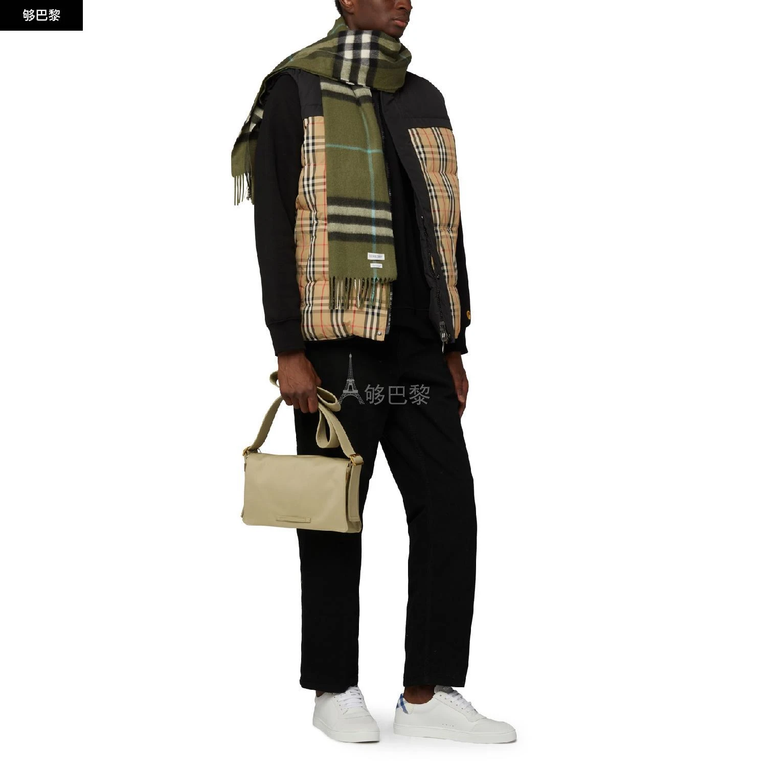 商品Burberry|【特惠8.7折】包邮包税【预售7天发货】 BURBERRY 男士 休闲运动鞋 Robin 篮球鞋  BUR562T2WHT,价格¥5089,第4张图片详细描述