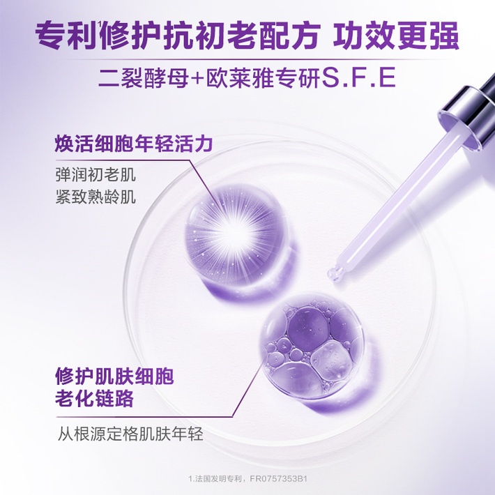 商品【原封正品】 L'Oreal Paris|欧莱雅 青春密码酵素小黑瓶精华2件套 肌底液30ml+眼部精华20ml 维稳修护肌底 嫩肤抗初老,价格¥368,第8张图片详细描述