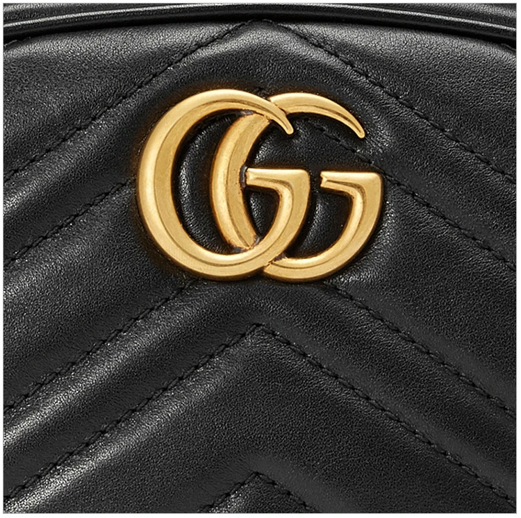 商品[国内直发] Gucci|GUCCI 古驰 女士黑色皮革腰包 476434-DSVRT-1000,价格¥6402,第18张图片详细描述