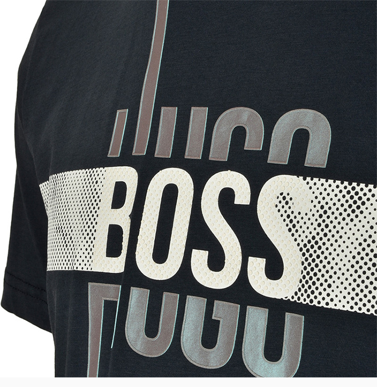 商品Hugo Boss|Hugo Boss 雨果博斯 男士深藍色纯棉短袖T恤 TEE2-1815506410,价格¥600,第25张图片详细描述