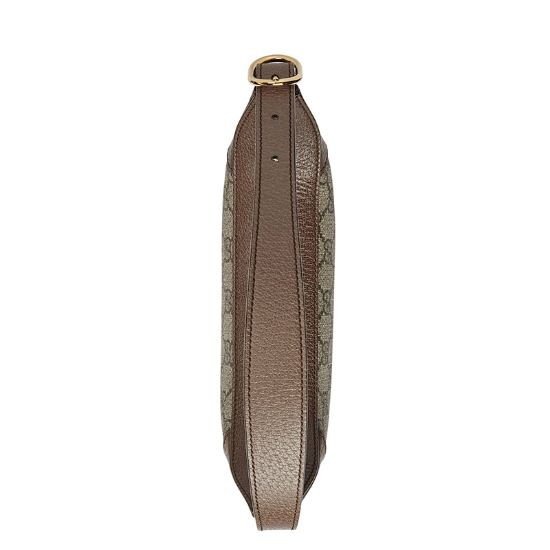 商品Gucci| GUCCI/古驰 Ophidia GG系列 女士迷你米色乌木色帆布配皮半月形单肩腋下包65855196IWG8745,价格¥7006,第5张图片详细描述
