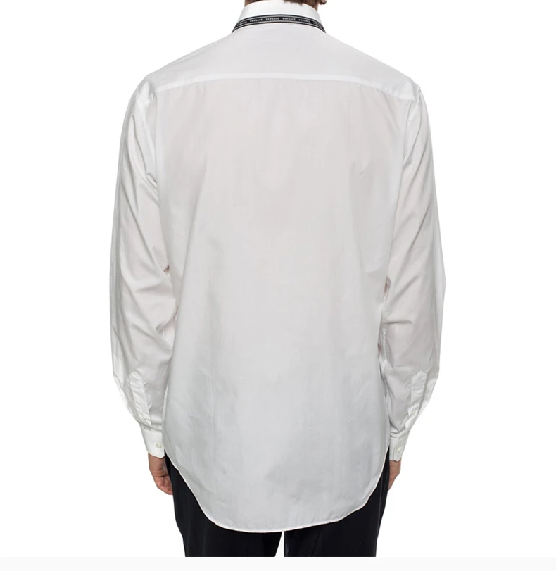 商品Versace|VERSACE 范思哲 白色棉质男士长袖衬衫 A81521-A230231-A001,价格¥1771,第9张图片详细描述