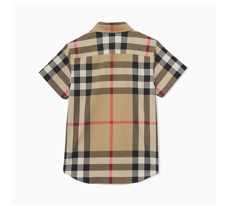 商品Burberry|BURBERRY 格纹男童衬衫 8040991,价格¥1466,第5张图片详细描述