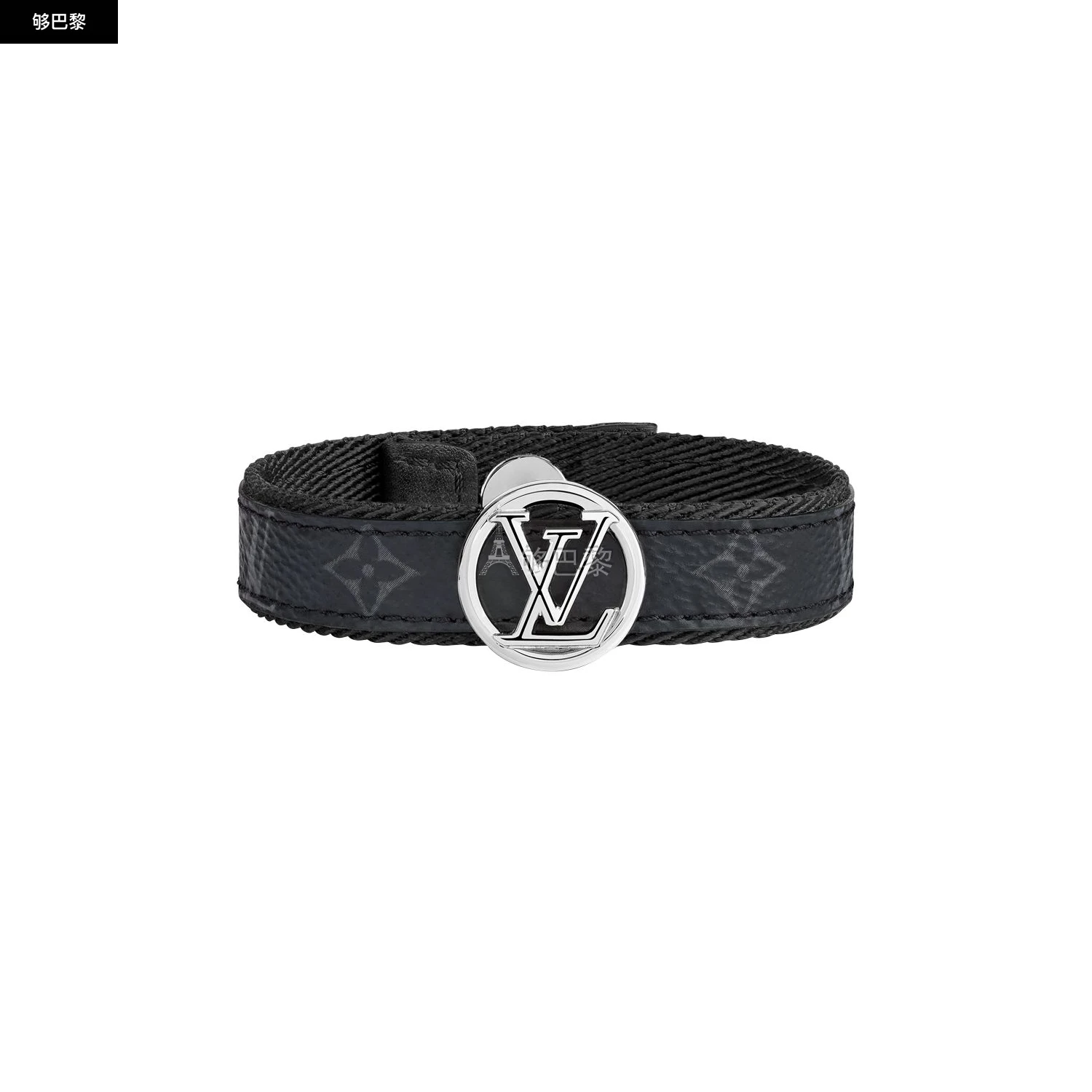 商品Louis Vuitton|【预售】 男士 手镯 LV CIRCLE 手镯  M6549/Noir LVUQ7QQRBCK ,价格¥3325,第2张图片详细描述