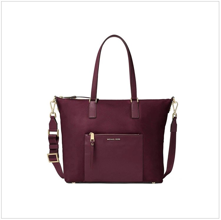 商品[国内直发] Michael Kors|Michael Kors 迈克高仕 酒红色尼龙女士手提包 30F6GA3T3C-PLUM,价格¥1024,第4张图片详细描述