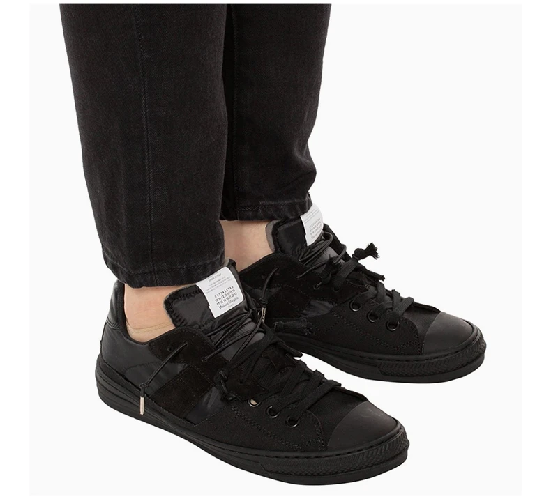 商品MAISON MARGIELA|MAISON MARGIELA 黑色男士帆布鞋 S37WS0480-P2422-T8016,价格¥2115,第7张图片详细描述