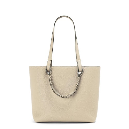 商品Loewe|【包税】LOEWE/罗意威 22春夏新款 女士小号浅燕麦色徽标压纹粒面小牛皮手提单肩托特包A717S72X03-2461,价格¥15393,第4张图片详细描述
