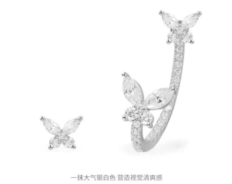 商品[国内直发] apm Monaco|apm MONACO 不对称蝴蝶耳环 AE13800OX,价格¥738,第6张图片详细描述