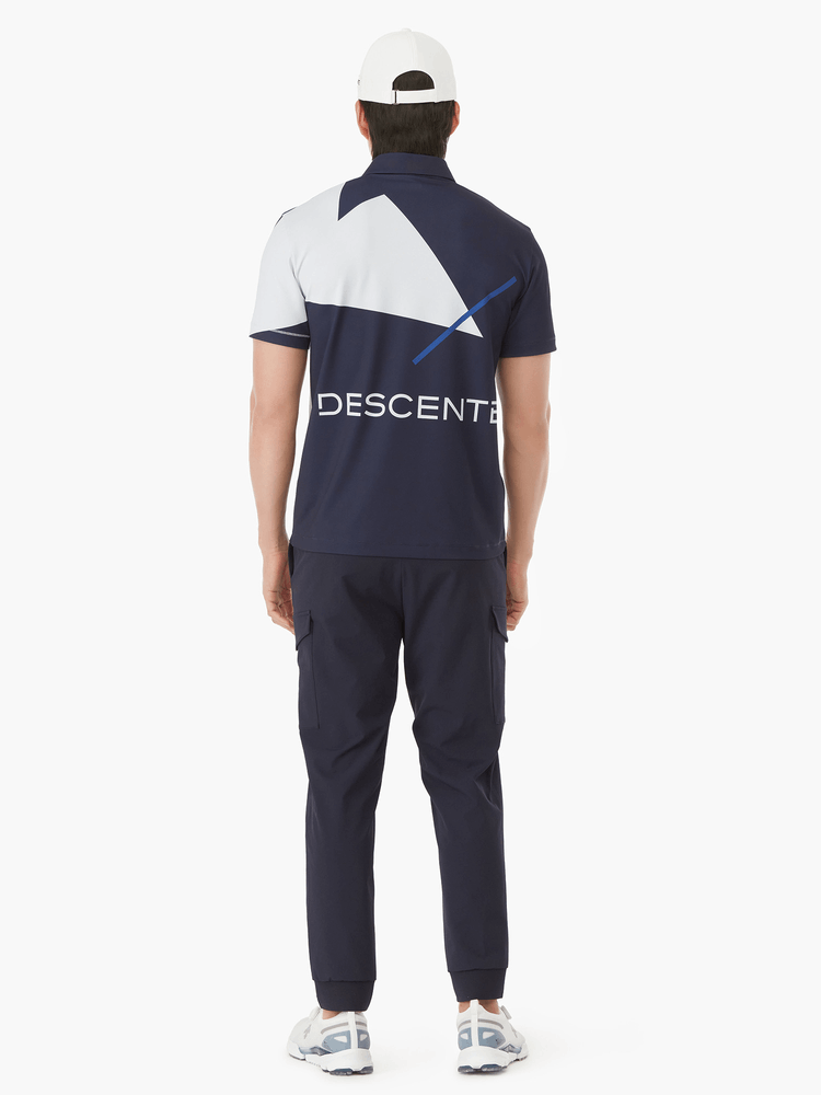 商品DESCENTE|【Brilliant|包邮包税】高尔夫系列男款印花拼接透气短袖衫 DP22MFTS4A-DNVG,价格¥1175,第4张图片详细描述