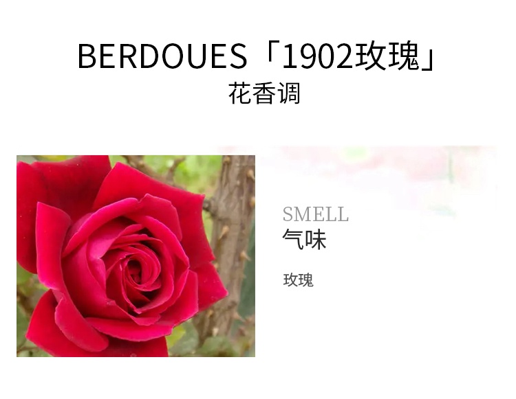 商品Berdoues|波多斯之香 1902玫瑰女香古龙水EDC125ml-245ml花香调,价格¥188,第6张图片详细描述