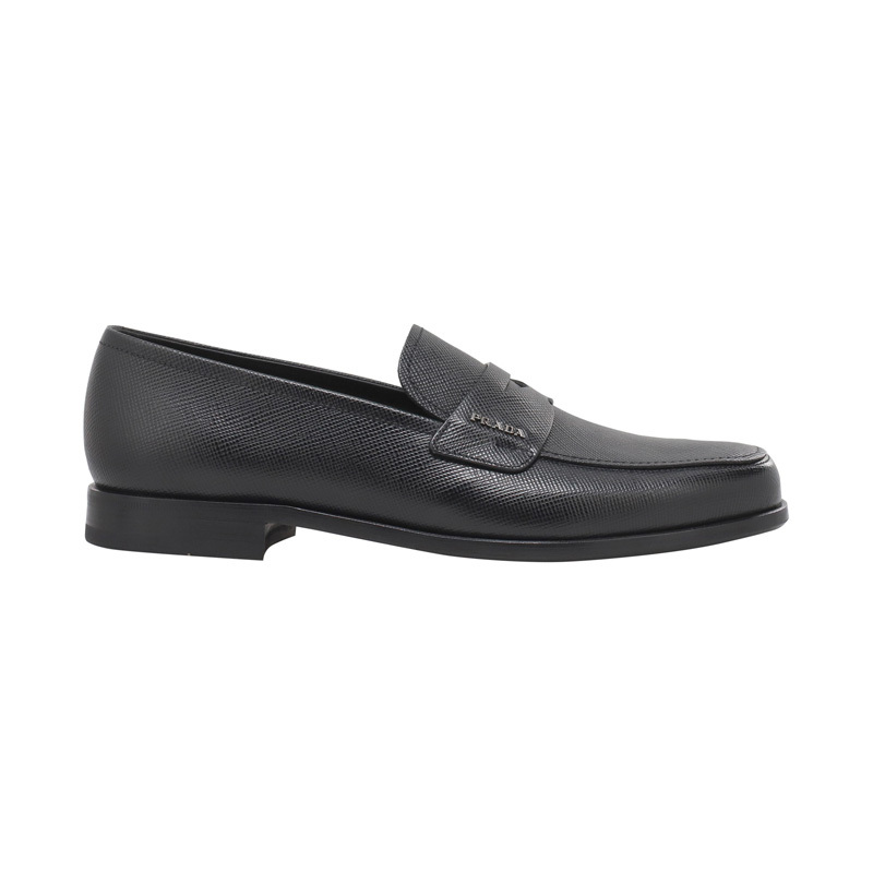 商品Prada|Prada 普拉达 男士黑色皮革乐福鞋 2DB178-3E0N-F0002,价格¥4173,第7张图片详细描述