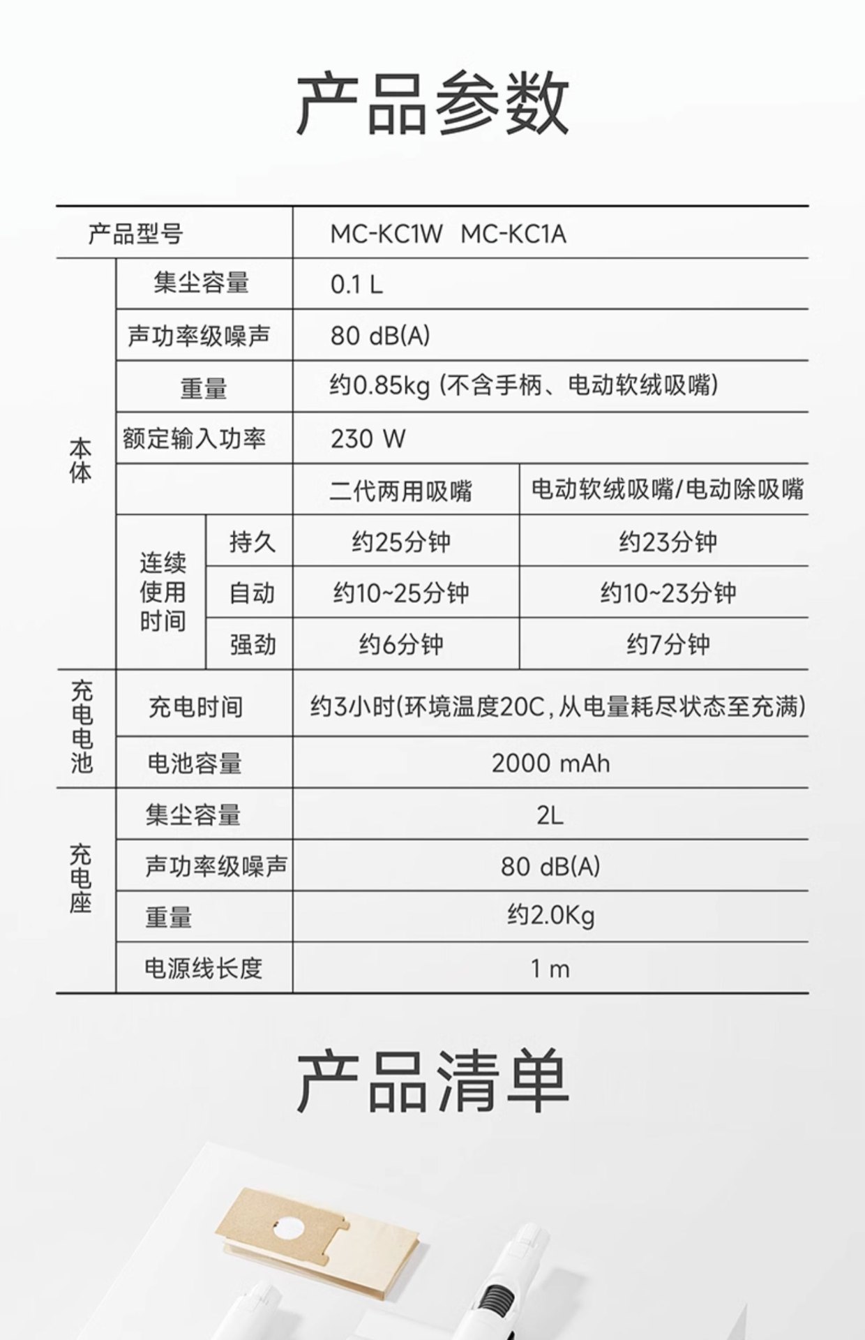 商品[国内直发] Panasonic|Panasonic/松下自清洁吸尘器家用大吸力无线手持除螨仪全自动集尘空间站MC-KC1W,价格¥1738,第19张图片详细描述