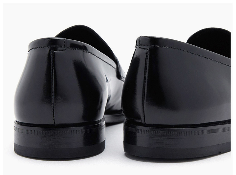 商品[国内直发] Prada|Prada 普拉达 男士黑色皮革乐福鞋 2DB178-P39-F0002,价格¥5216,第8张图片详细描述