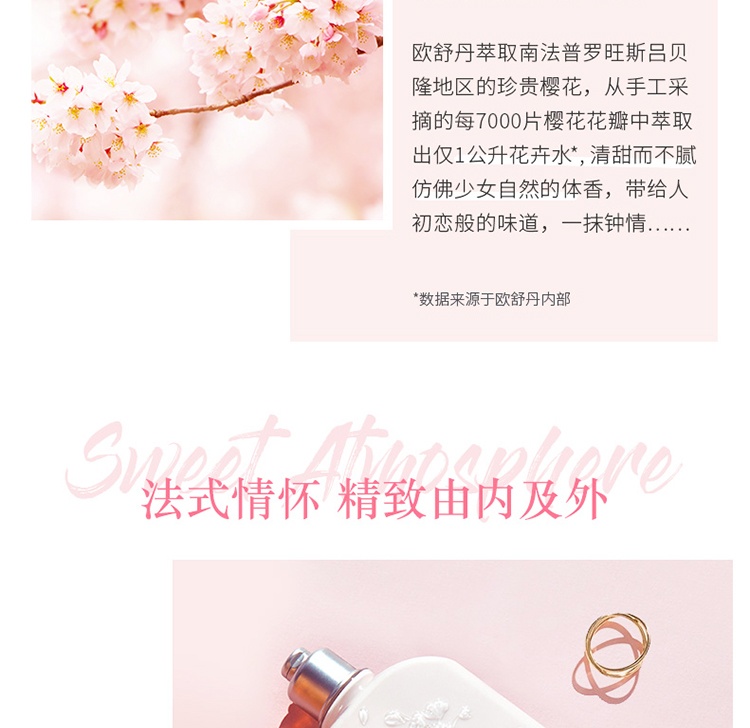 商品[国内直发] L'Occitane|L'OCCITANE欧舒丹甜蜜樱花润肤露250ml 补水保湿 滋养身体乳 润肤乳 ,价格¥199,第3张图片详细描述