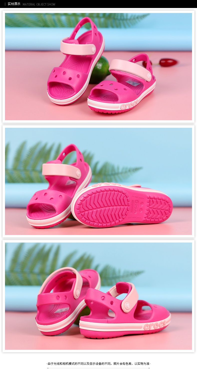 商品[国内直发] Crocs|Bayaband Sandal K贝雅卡骆班小克骆格儿童休闲凉鞋,价格¥94,第3张图片详细描述