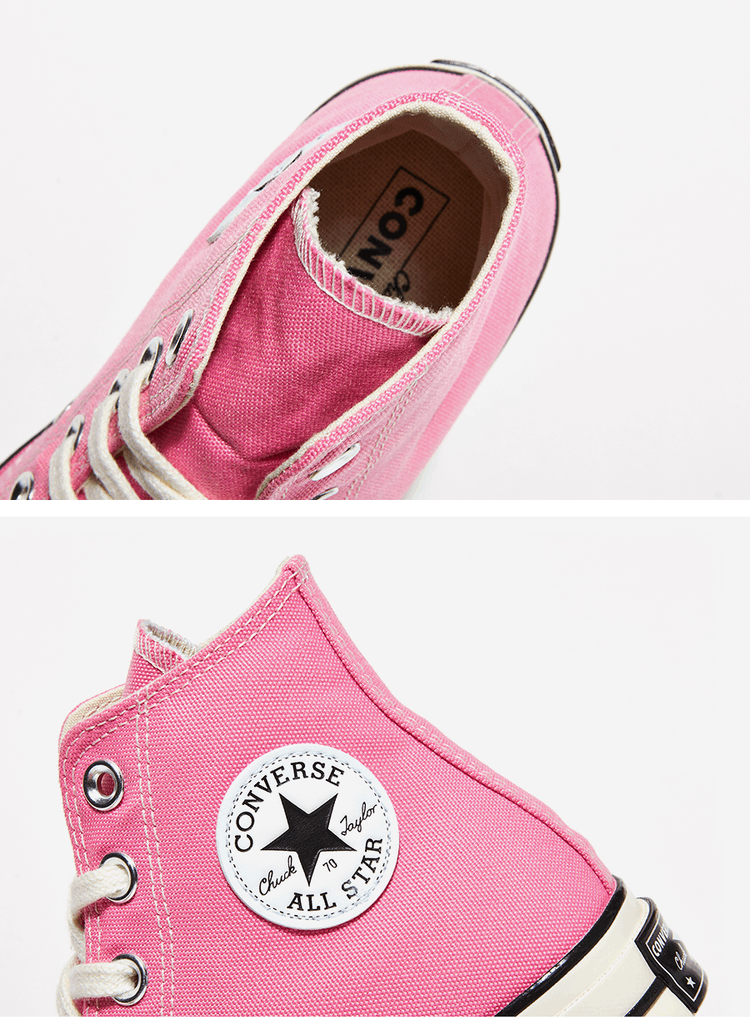 商品Converse|【Brilliant|包邮包税】匡威 CHUCK 70 HI  运动鞋 SNEAKERS  172678C PINK/EGRET/BLACK,价格¥335,第2张图片详细描述