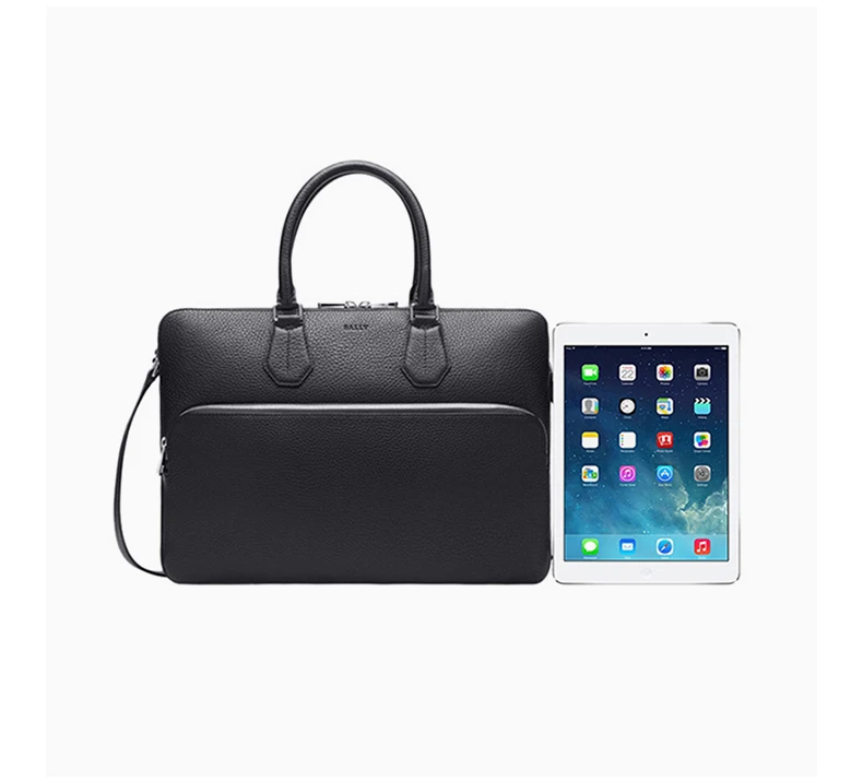 商品Bally|Bally 巴利 黑色皮革男士挎包 6207727,价格¥3139,第6张图片详细描述