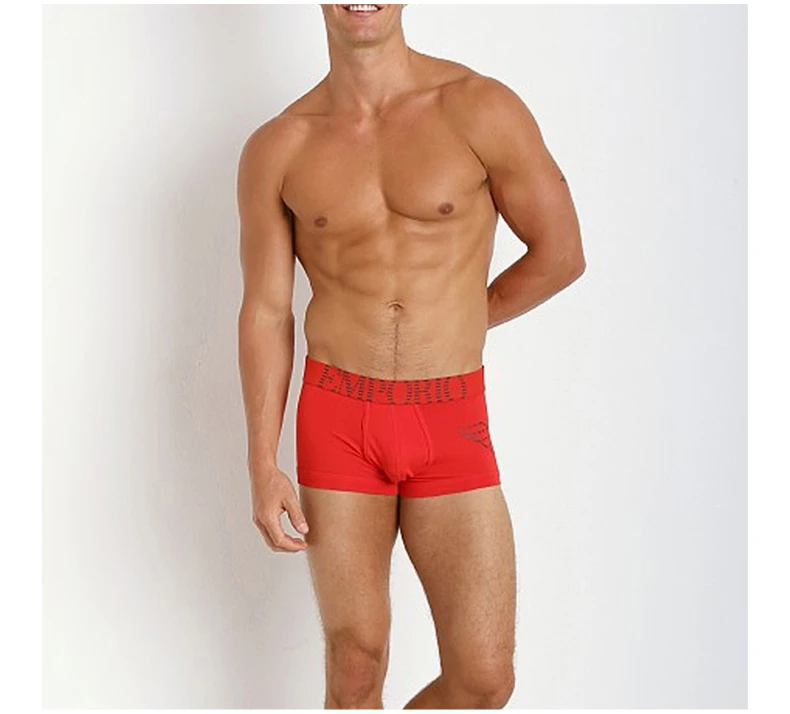 商品[国内直发] Emporio Armani|EMPORIO ARMANI 男士荧光红色平角内裤 111866-4A725-10874,价格¥417,第5张图片详细描述