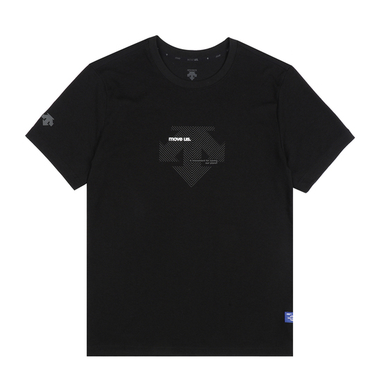 商品DESCENTE|【享贝家】DESCENTE 迪桑特 线条纹标短袖T恤 黑色 SM323UTS76-BLK0（现采购商品，下单后12天内发货）,价格¥362,第6张图片详细描述