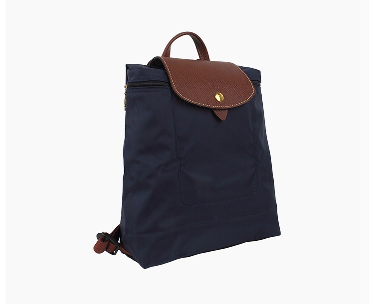 商品Longchamp|LONGCHAMP 珑骧 女款海军蓝色 尼龙双肩包/折叠包女士包包 海军蓝色L1699089556,价格¥767,第4张图片详细描述