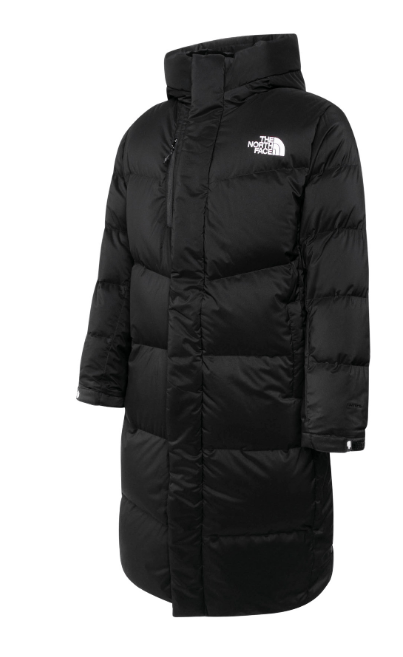 商品The North Face|【享贝家】（国内现货）THE NORTH FACE 胸前LOGO印花连帽长款羽绒服 冬季 男女同款 黑色 NC2DN72A G-LY,价格¥1710,第3张图片详细描述