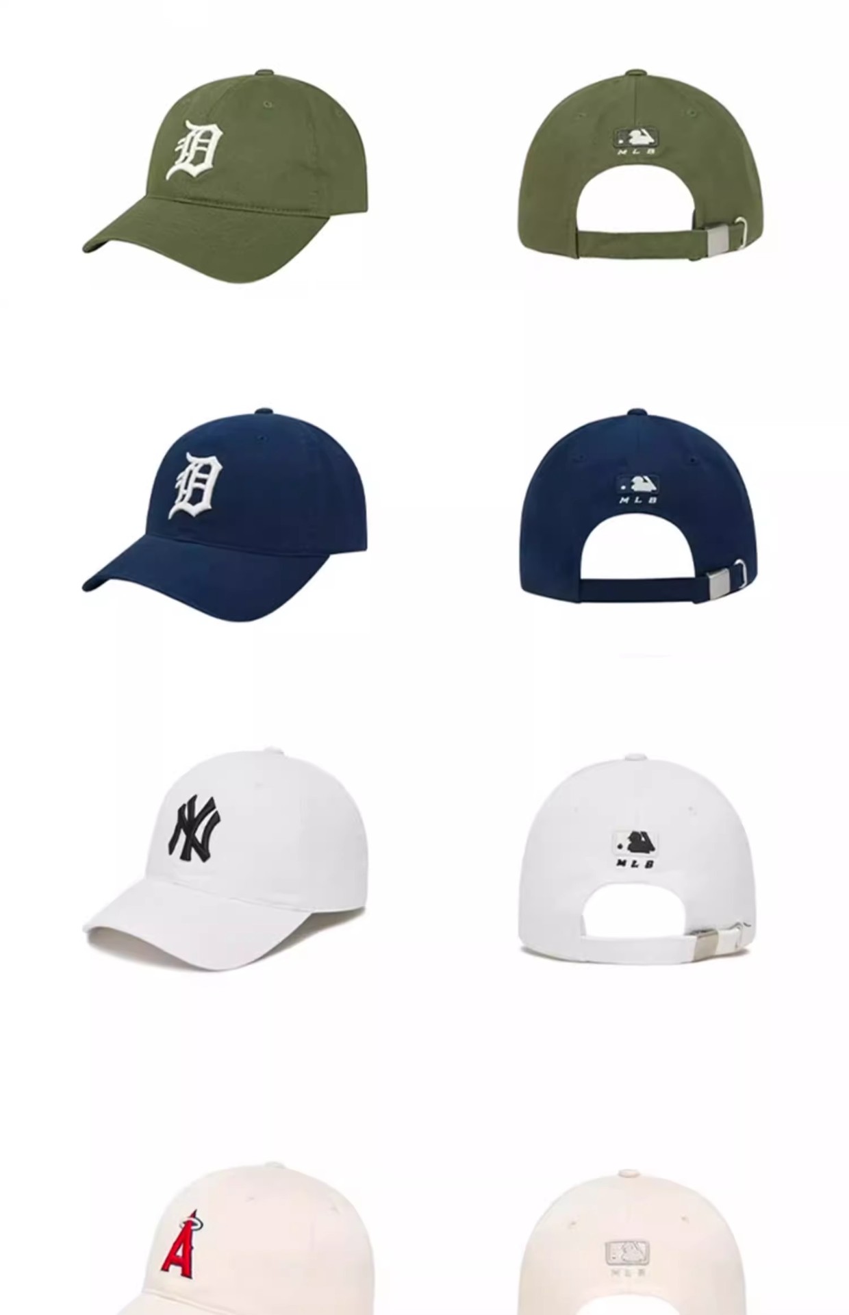 商品MLB|【国内现货】MLB官方男女情侣软顶棒球帽遮阳休闲鸭舌帽明星同款,价格¥343,第7张图片详细描述
