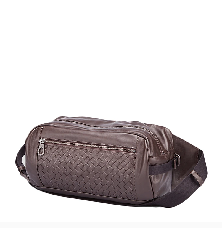 商品[国内直发] Bottega Veneta|BOTTEGA VENETA 棕色男士腰包 361013-VQ121-1375,价格¥7114,第5张图片详细描述