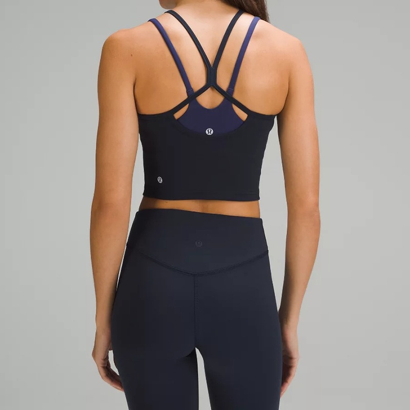 商品Lululemon|露露乐蒙 女尼龙修身交叉吊带运动背心（三色可选）,价格¥678,第3张图片详细描述