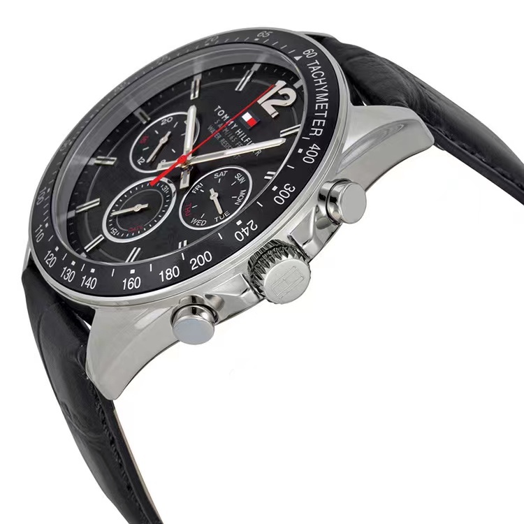 商品[国内直发] Tommy Hilfiger|TOMMY HILFIGER 钢表带石英手表商务时尚男表欧美表,价格¥590,第7张图片详细描述