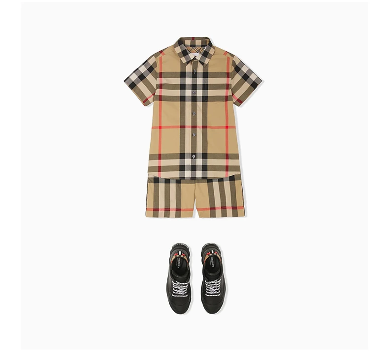 商品Burberry|BURBERRY 格纹男童衬衫 8040991,价格¥1466,第7张图片详细描述