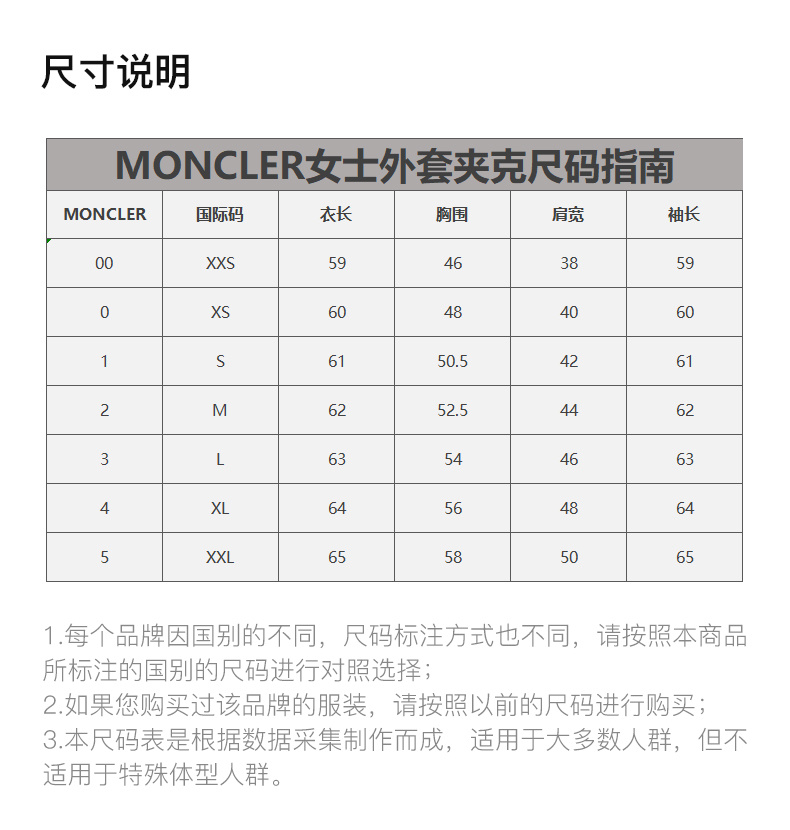 商品[国内直发] Moncler|MONCLER 女黑色女士羽绒服 1A51A20-C0064-999,价格¥17193,第2张图片详细描述