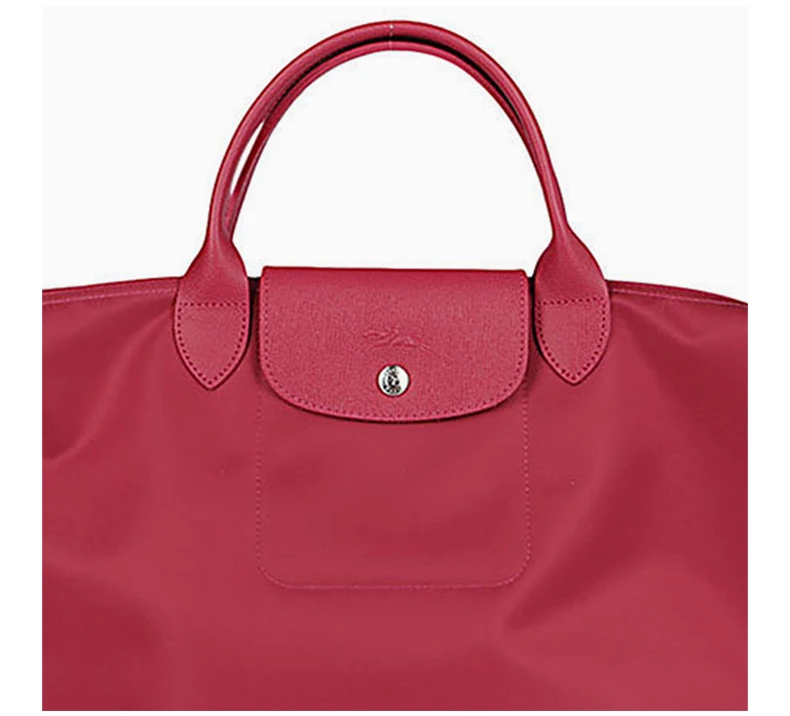 商品[国内直发] Longchamp|LONGCHAMP 女士红色带内涂层聚酰胺帆布手提包单肩包 1515598232,价格¥1310,第8张图片详细描述