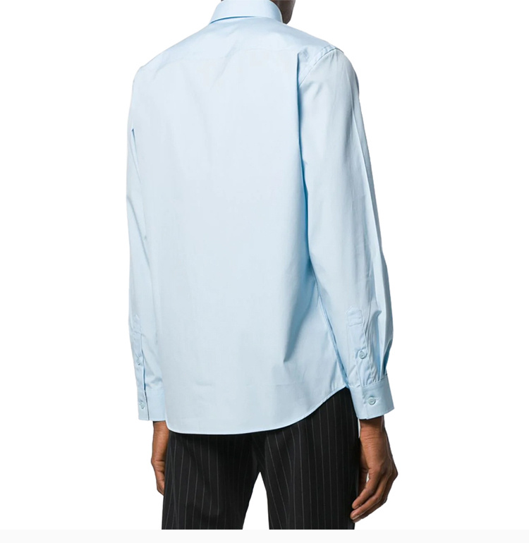 商品Burberry|Burberry 博柏利 浅蓝色男士衬衫 8024524,价格¥2089,第8张图片详细描述