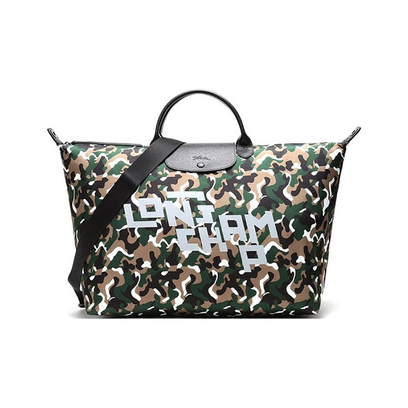 商品[国内直发] Longchamp|珑骧包包中性托特包运动版尼龙大号手提包饺子包旅行包大容量L1624 HNL A23,价格¥1762,第2张图片详细描述