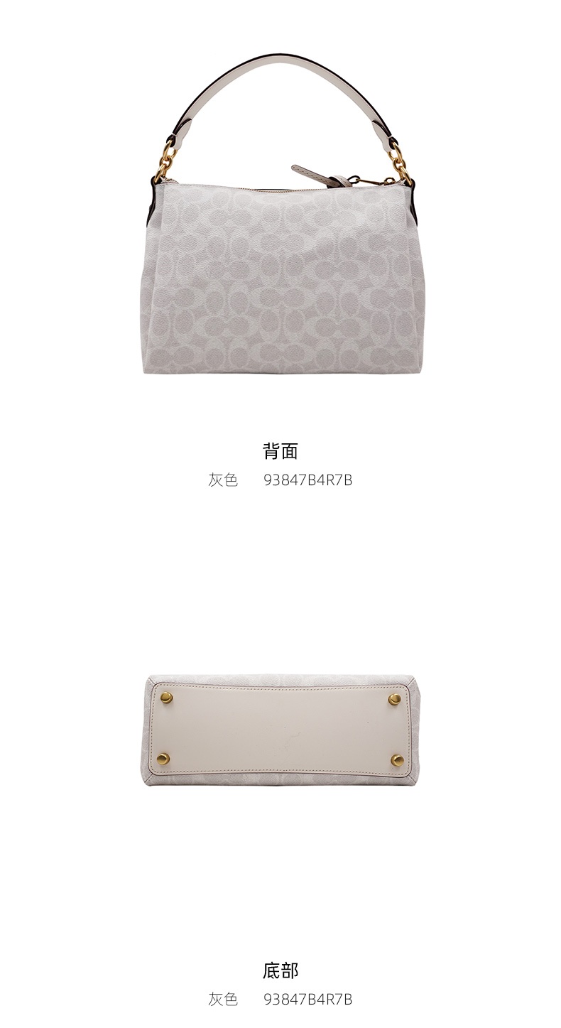 商品[国内直发] Coach|COACH 迷你女士PVC配皮单肩斜挎手提包 93847B4R7B,价格¥1875,第5张图片详细描述