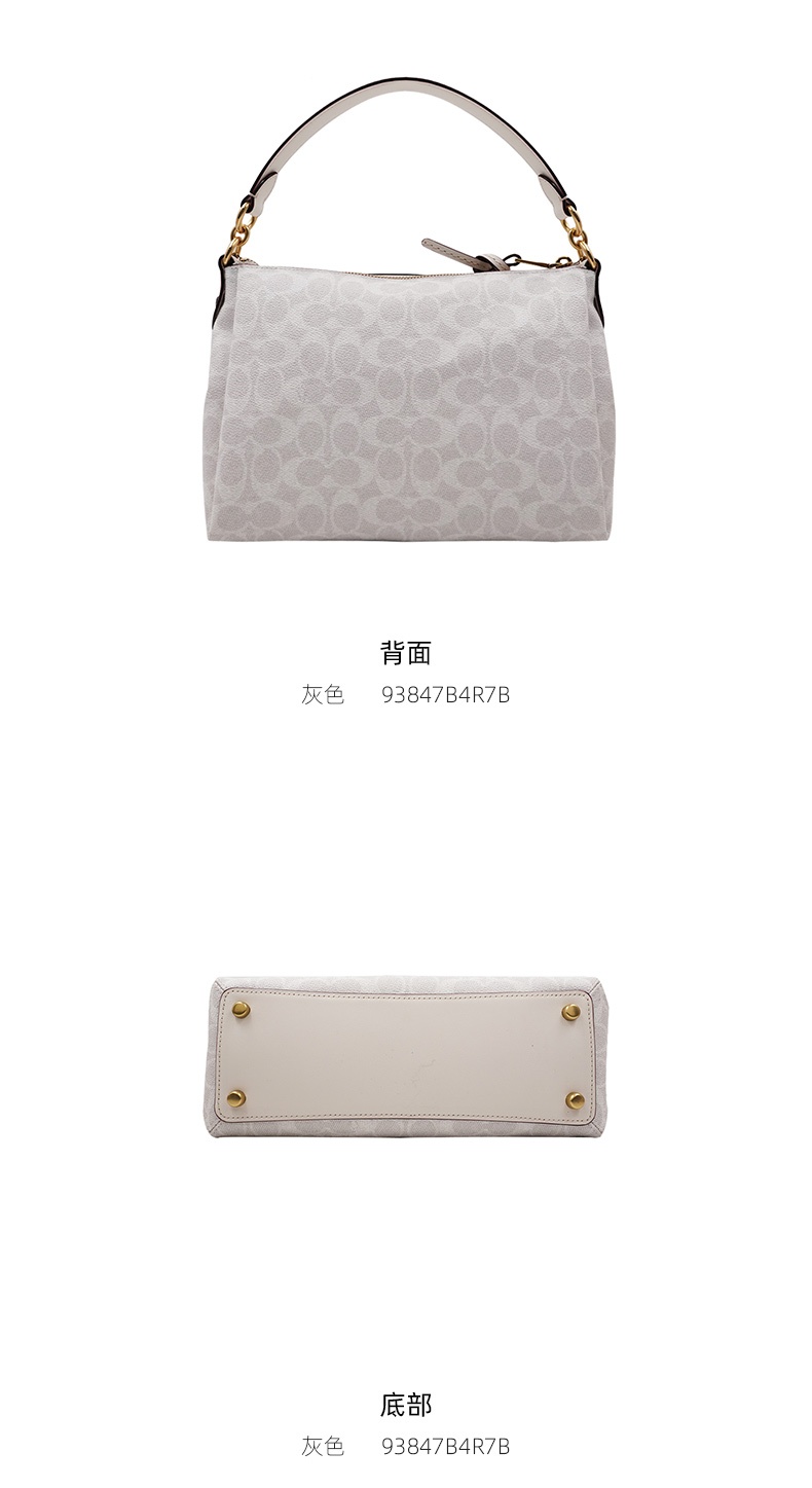 商品[国内直发] Coach|COACH 迷你女士PVC配皮单肩斜挎手提包 93847B4R7B,价格¥1892,第5张图片详细描述