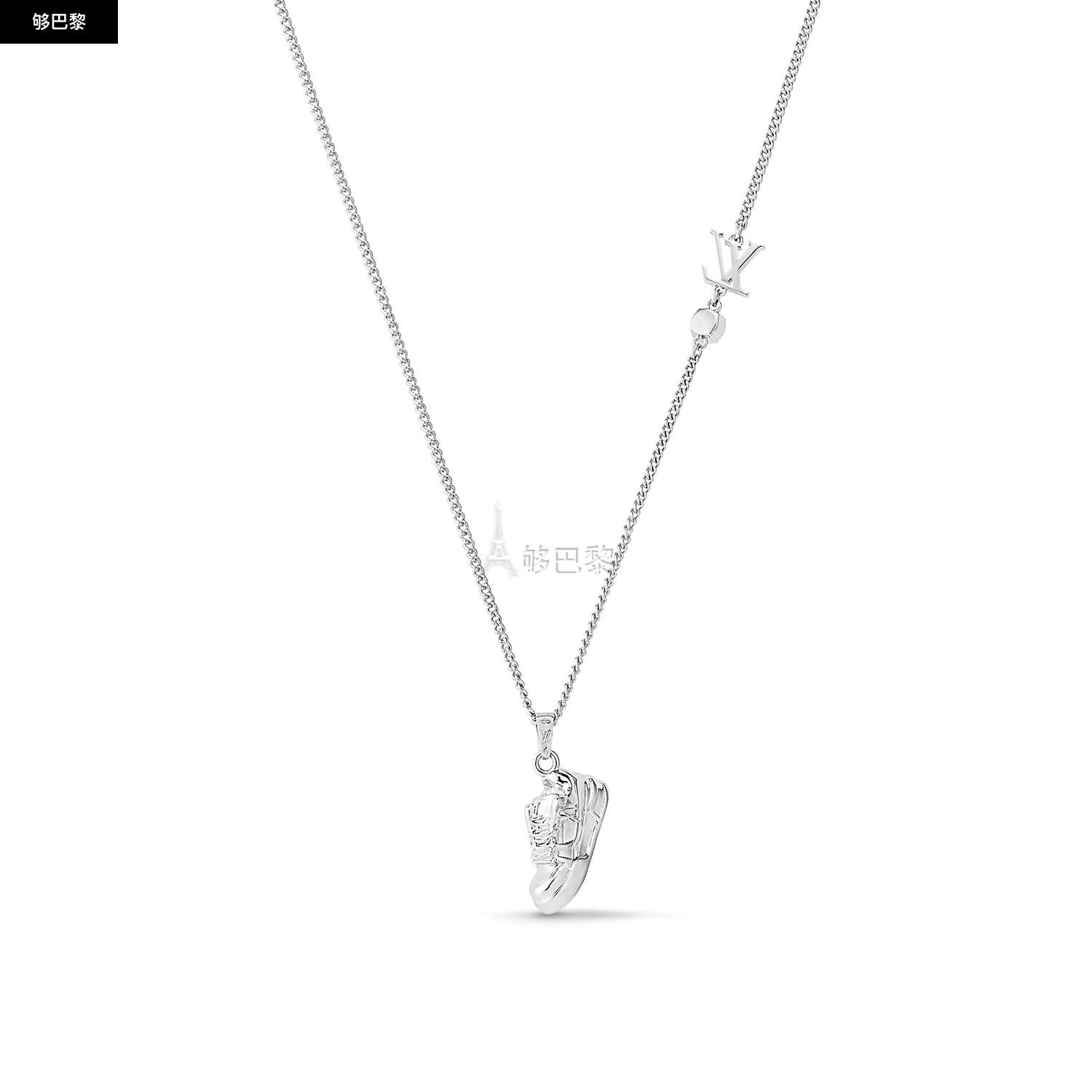 商品Louis Vuitton|【预售】 LV路易威登 25春夏 男士 吊坠 LV TRAINER STRASS 项链 M01388 ,价格¥7219,第2张图片详细描述