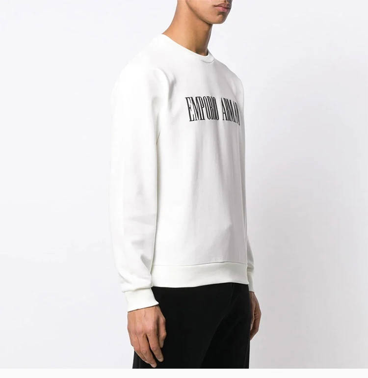 商品Emporio Armani|Emporio Armani 安普里奥 阿玛尼 米白色男士长袖卫衣 3G1M63-J07Z-0129,价格¥903,第7张图片详细描述
