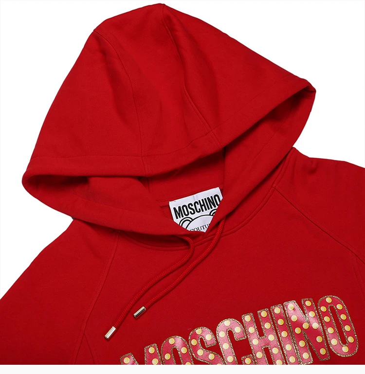 商品Moschino|Moschino 莫斯奇诺 女士红色泰迪马戏团带帽卫衣式连衣裙 EV0453-0527-3115,价格¥3544,第9张图片详细描述