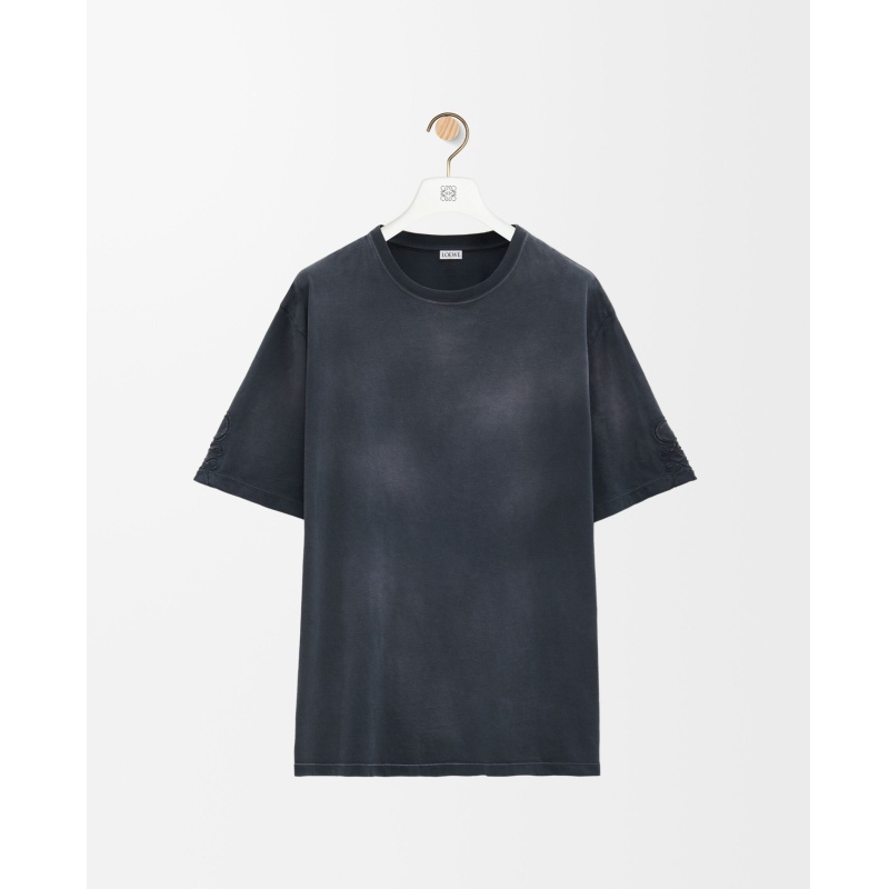 商品Loewe|LOEWE/罗意威 男士黑色棉短袖T恤,价格¥4195,第4张图片详细描述