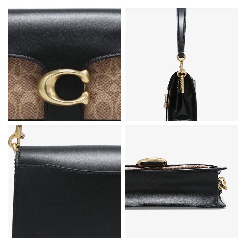 商品Coach|蔻驰专柜款中号女士PVC配皮单肩手提包,价格¥3014,第7张图片详细描述
