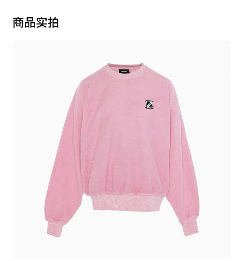 商品We11done|WE11DONE 女士荧光粉徽标圆领卫衣 WD-TS1-21-512-U-NP,价格¥810,第4张图片详细描述