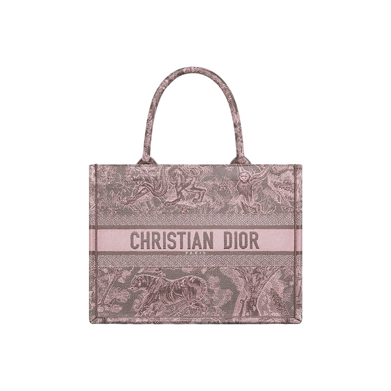 商品Dior|迪奥 23新款 BOOK女士中号经典刺绣帆布标志托特包 （2色可选）,价格¥21342,第3张图片详细描述