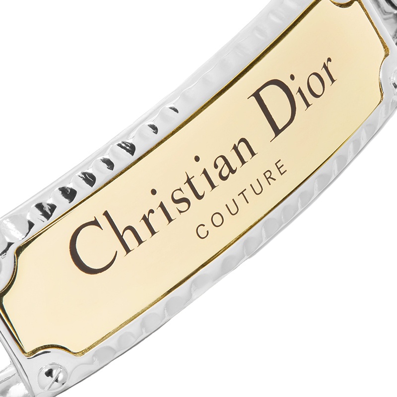 商品Dior|迪奥 23新款 男士金色银色饰面黄铜标志细节链环手链 B2166HOMMT_D327,价格¥5344,第4张图片详细描述