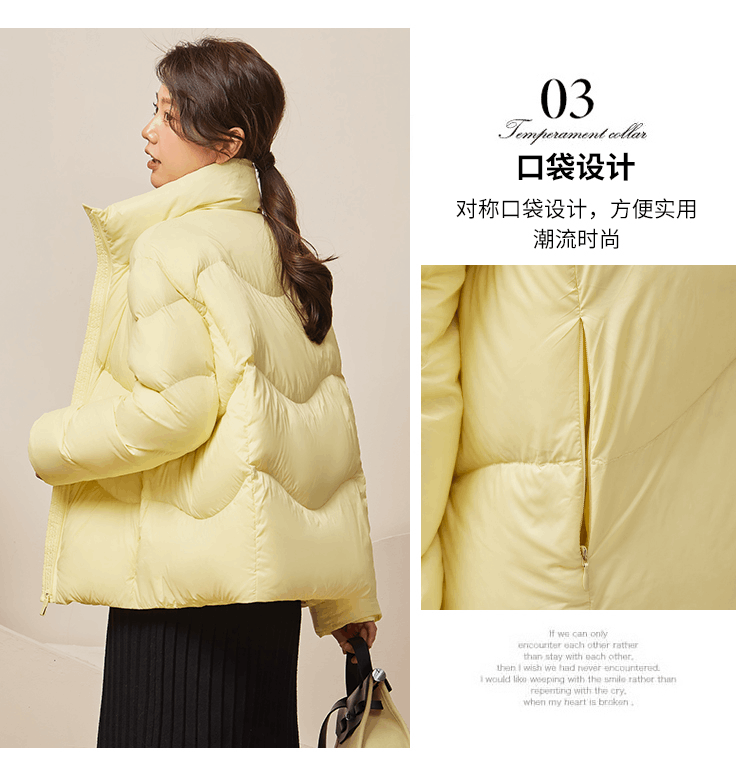 商品[国内直发] ROBINHOOD|罗宾汉立领轻薄时尚羽绒服-R228Y5419-黄色,价格¥282,第6张图片详细描述