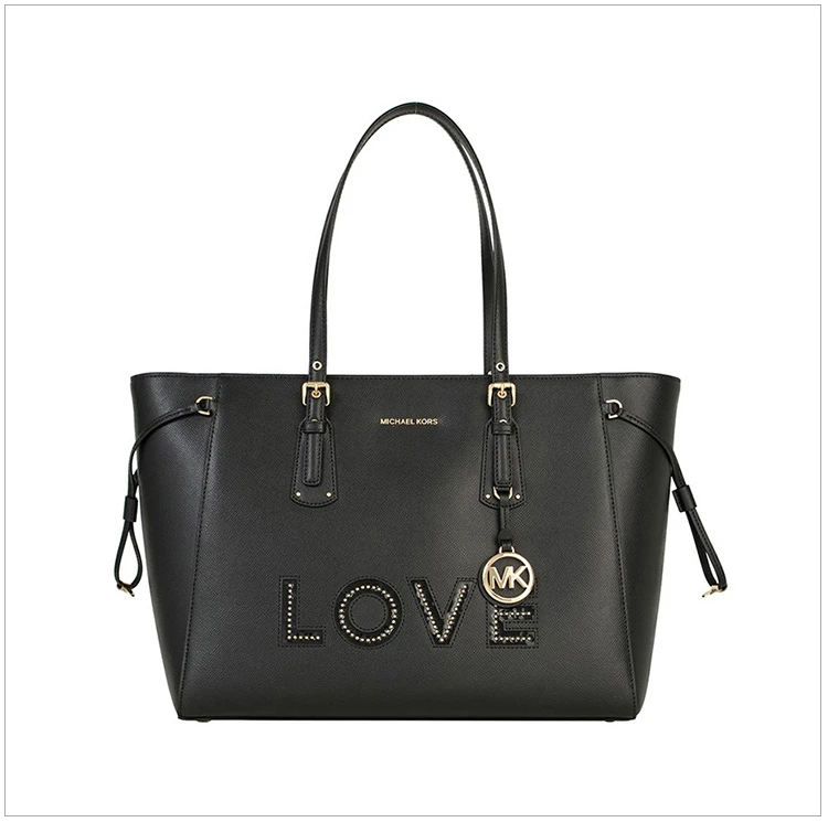 商品[国内直发] Michael Kors|Michael Kors 迈克高仕 女士时尚手提单肩包 30H7GV6T7O-Black,价格¥1005,第4张图片详细描述