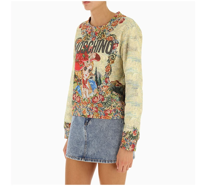 商品Moschino|MOSCHINO 女士印花圆领卫衣 A1716-5427-2888,价格¥4166,第5张图片详细描述