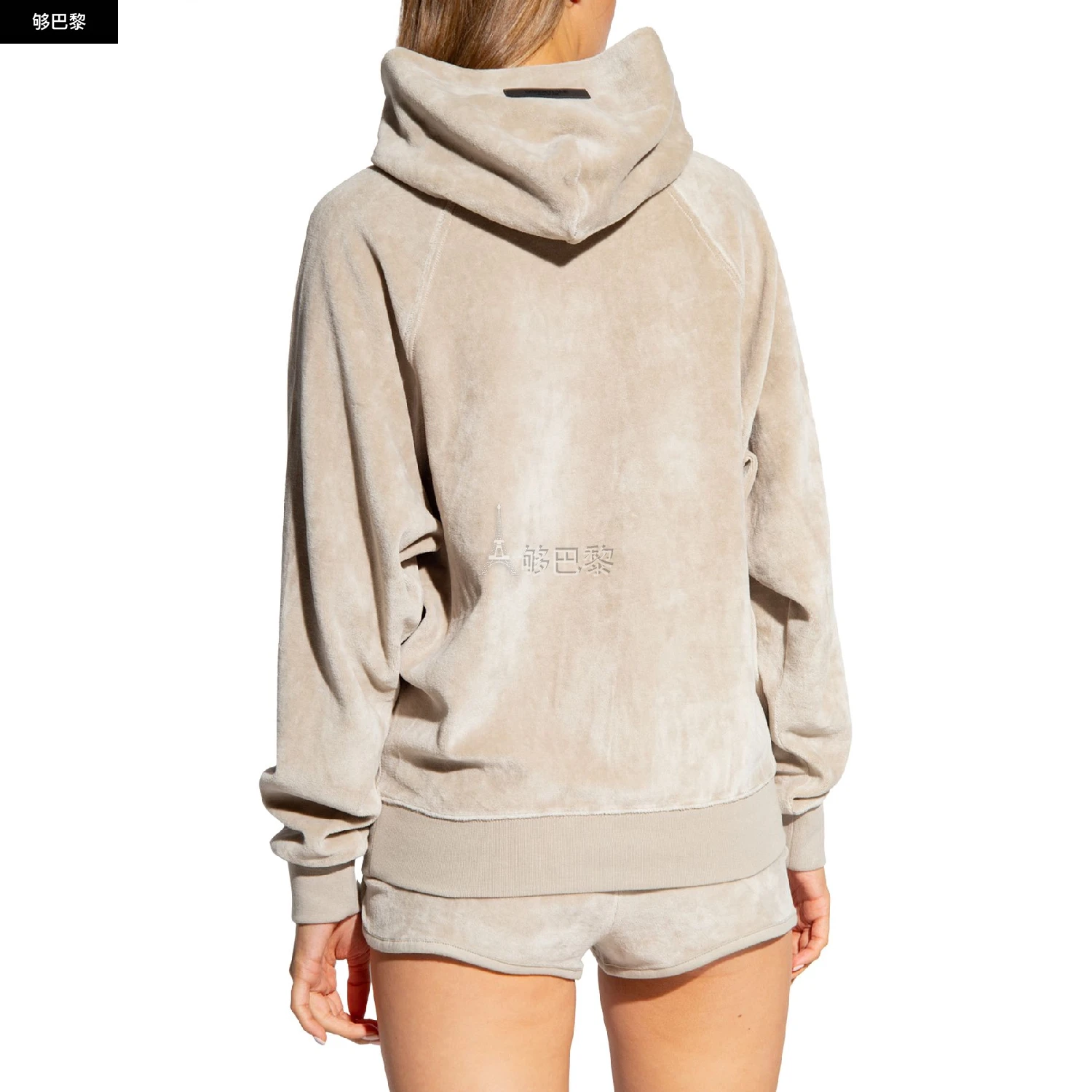 商品Fear of god|【预售】 女士 卫衣 丝绒连帽衫  FGE9P5K3GRY,价格¥1381,第4张图片详细描述