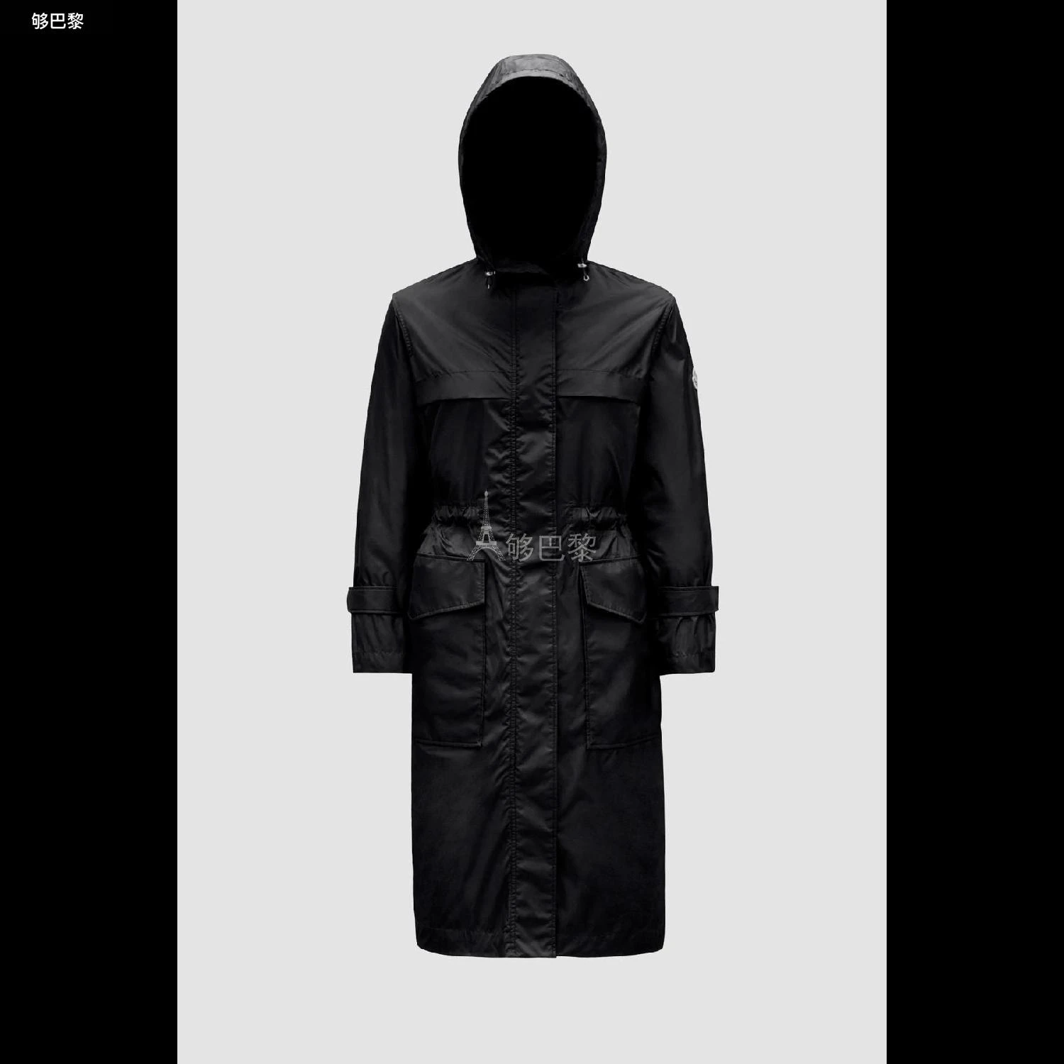 商品Moncler|包邮包税【预售7天发货】 MONCLER盟可睐 24春夏 女士 大衣 HIENGU RAIN COAT J10931C00018539YH999,价格¥8323,第3张图片详细描述